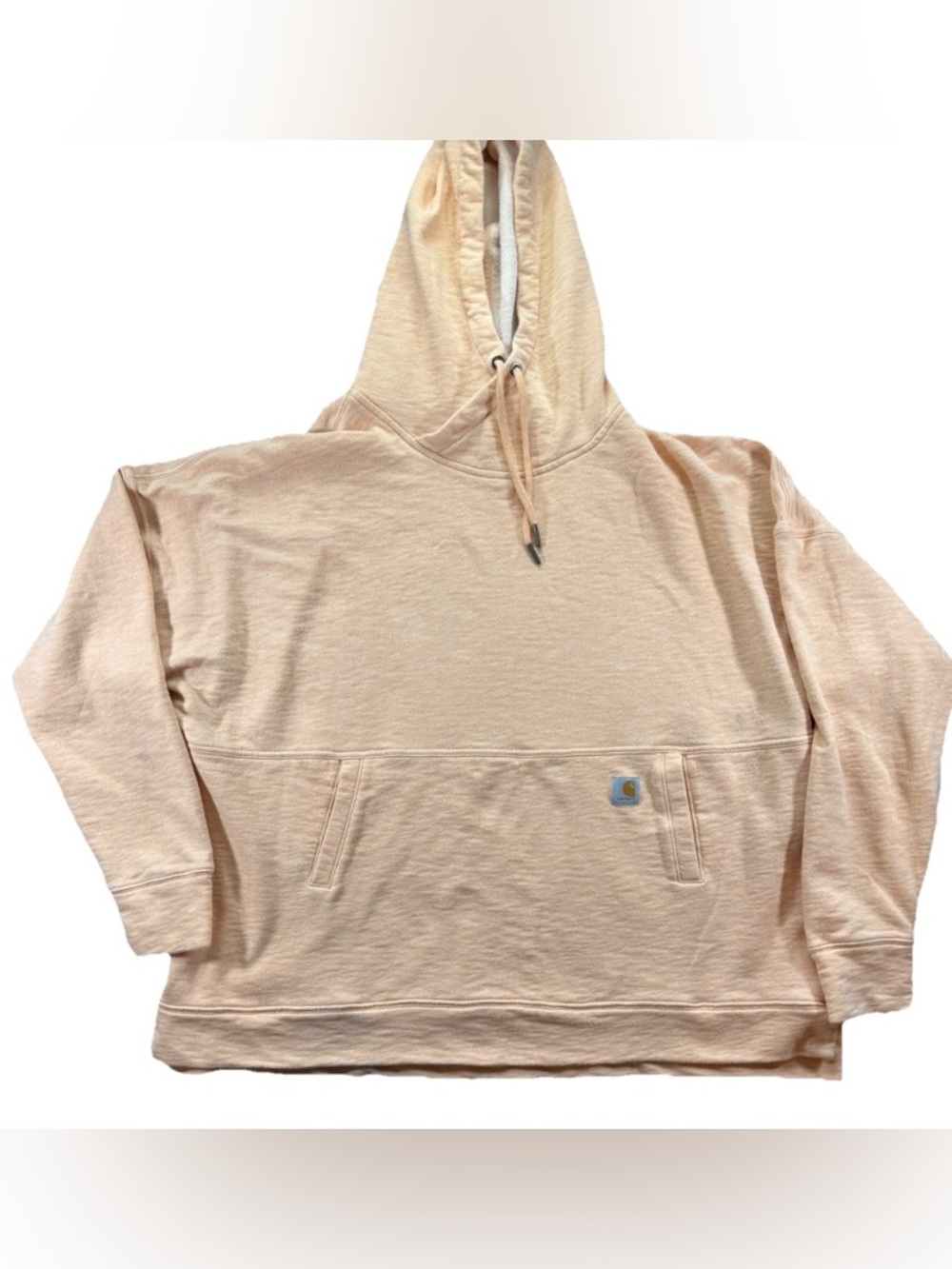 Carhartt Women's Relaxed Fit Hoodie Women's 2XL Pink Peach Pockets Workwear